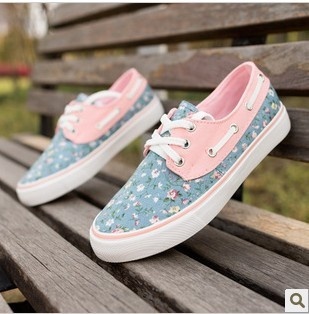 Womans Casual Shoes Sneakers Women Platform Summer Floral Canvas
